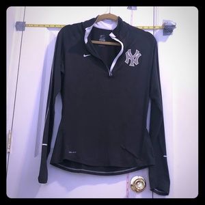 Nike New York Yankees Gray 1/4 Zip Women